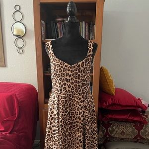Torrid animal print long dress size Large